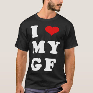 Ich LIEBE MY GF I Herbst Meine Freundin T-Shirt