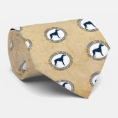 Ich Liebe My Greyhound Krawatte (Gerollt)