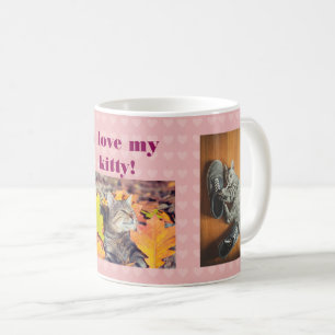 Ich Liebe My Kitty Custom Cat Fotos Herz Kaffeetasse