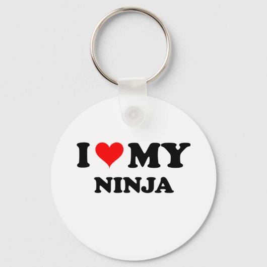 Ich Liebe My Ninja Schlüsselanhänger (Vorderseite)