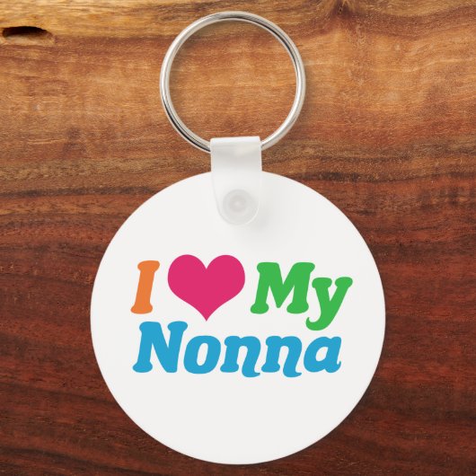 Ich Liebe My Nonna Schlüsselanhänger (Vorderseite)