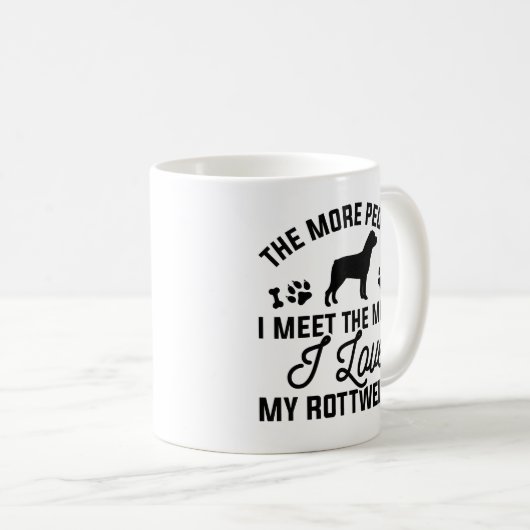 Ich Liebe My Rottweiler Kaffeetasse (VorderseiteRechts)