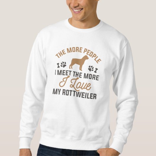 Ich Liebe My Rottweiler Sweatshirt (Vorderseite)