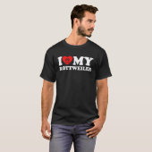 Ich Liebe My Rottweiler T-Shirt (Vorne ganz)