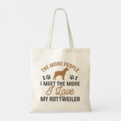 Ich Liebe My Rottweiler Tragetasche (Rückseite)