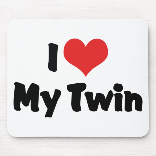 Ich Liebe My Twin Mousepad (Vorne)