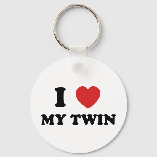Ich Liebe My Twin Schlüsselanhänger (Vorderseite)