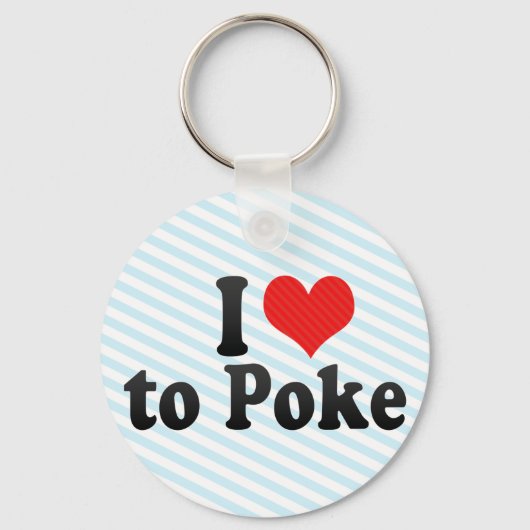 Ich Liebe nach Poke Schlüsselanhänger (Vorderseite)