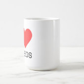 Ich liebe Nachos Kaffeetasse (Mittel)