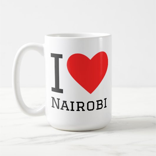 Ich liebe Nairobi Kaffeetasse (Links)