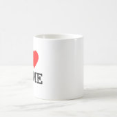 Ich liebe Namen Kaffeetasse (Mittel)