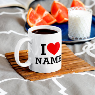 Ich liebe Namen Kaffeetasse