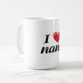 Ich liebe Nana  Kaffeetasse (Vorderseite Links)