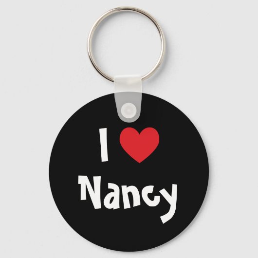 Ich liebe Nancy) Schlüsselanhänger (Vorderseite)
