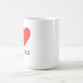 Ich liebe Nashville Kaffeetasse (Mittel)