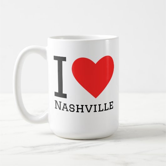 Ich liebe Nashville Kaffeetasse (Links)