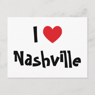 Ich liebe Nashville Postkarte