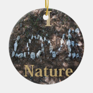 Ich liebe Natur-Schmuckstück Keramikornament