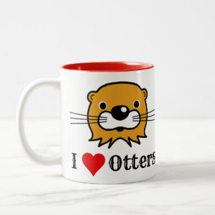 Ich Liebe. Naturschutz Zweifarbige Tasse