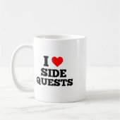 Ich liebe Nebenquests - Sidequesting Edm Rave Game Kaffeetasse (Links)