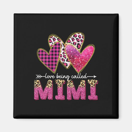Ich Liebe nennt man Mimi Oma Valentine Mütter Magnet (Vorne)