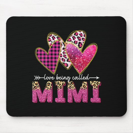 Ich Liebe nennt man Mimi Oma Valentine Mütter Mousepad (Vorne)