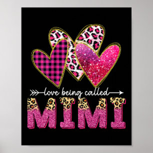 Ich Liebe nennt man Mimi Oma Valentine Mütter Poster
