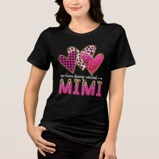 Ich Liebe nennt man Mimi Oma Valentine Mütter Tri-Blend Shirt