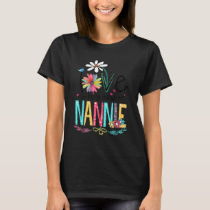 Ich Liebe nennt man Nannie Sunflower Mütter Day T-Shirt