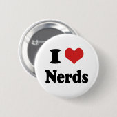 Ich liebe Nerds Button (Vorne & Hinten)