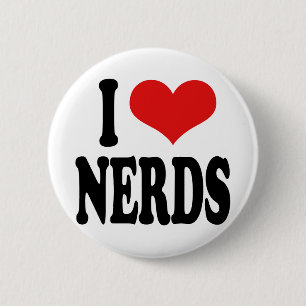Ich liebe Nerds Button