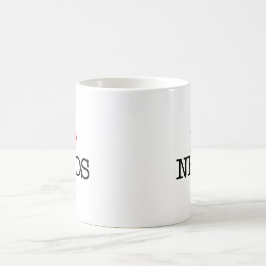 Ich Liebe Nerds. Kaffeetasse (Mittel)