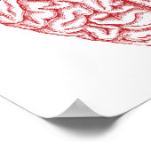 Ich liebe Nerds Liebe Funny Poster Sign (Ecke)