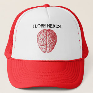 Ich liebe Nerds Lieben Lustige Ballkappe Hut Truckerkappe