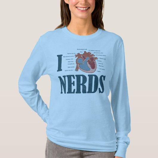 Ich liebe NERDS T-Shirt (Vorderseite)