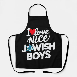 Ich liebe nette jüdische Jungen Juden Hebräer Chan Schürze