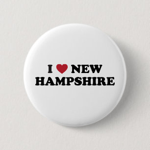 Ich liebe New Hampshire Button