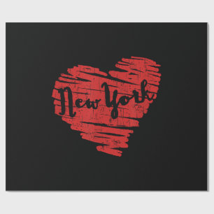 Ich liebe New York Herz NY Geschenkpapier
