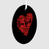 Ich liebe New York Herz NY Ornament (Vorderseite)