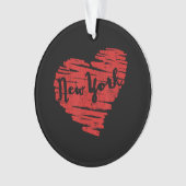 Ich liebe New York Herz NY Ornament (Vorderseite)