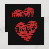 Ich liebe New York Herz NY Save The Date (Vorne/Hinten)