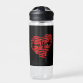 Ich liebe New York Herz NY Trinkflasche (Vorderseite)