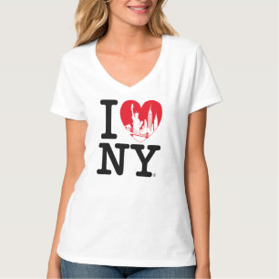 Ich liebe New York Herz Skyline – NYC Stadtbild Re T-Shirt