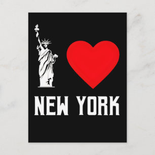 Ich liebe New York Herz T‑Shirt Design Postkarte
