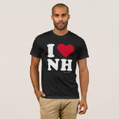 "ICH LIEBE NH" "ICH LIEBE NEW HAMPSHIRE " T-Shirt (Vorne ganz)
