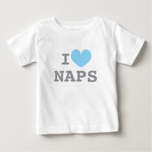 Ich liebe Nickerchen lustiges Baby T-Shirt für neu