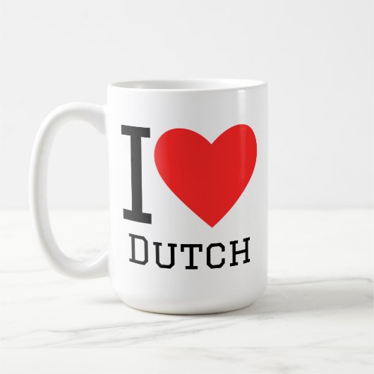 Ich liebe Niederländisch Kaffeetasse (Links)