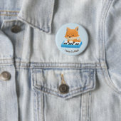Ich Liebe, Niedlichen Fox auf Klavier Kids Button (Beispiel)