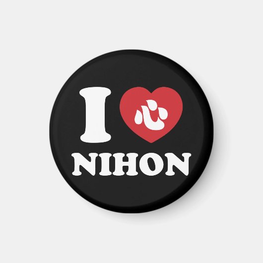 Ich liebe NIHON Magnet (Vorne)