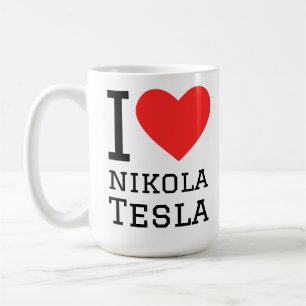Ich liebe Nikola Tesla Kaffeetasse
